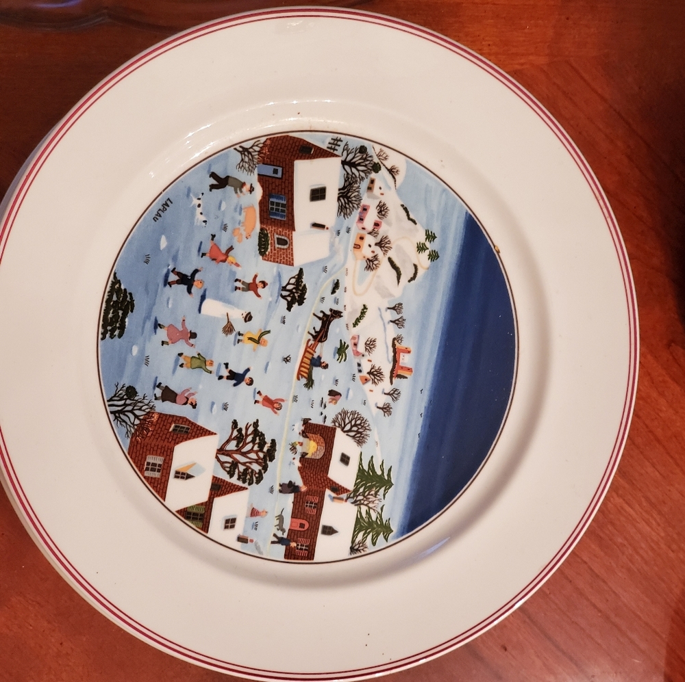 1 - dinner plate- Villeroy and Boch "Christmas Naif"
